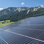 Photovoltaikanlage auf einem Hausdach