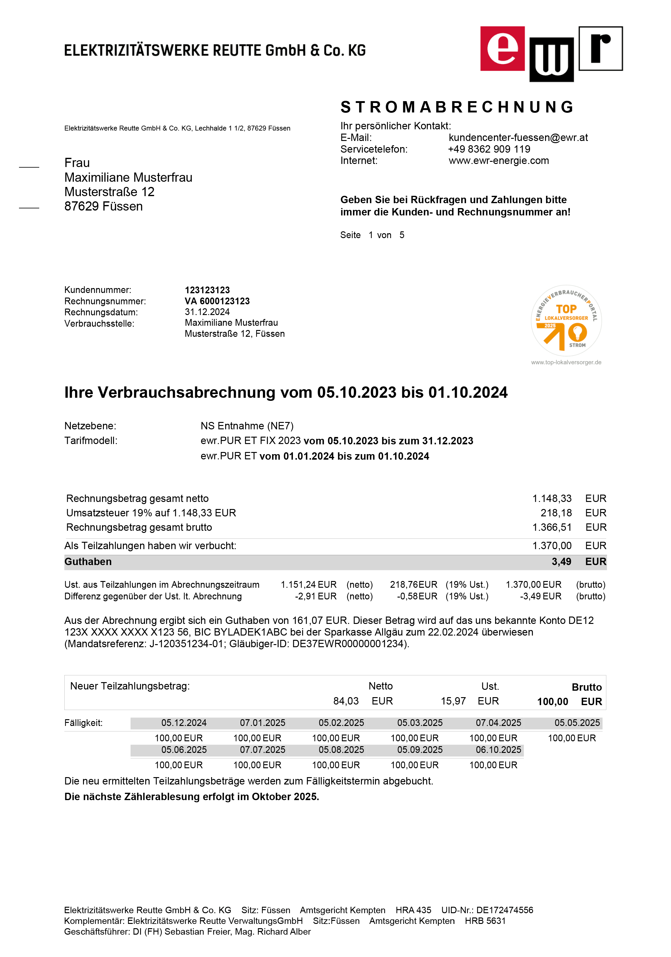 Electricity Bill